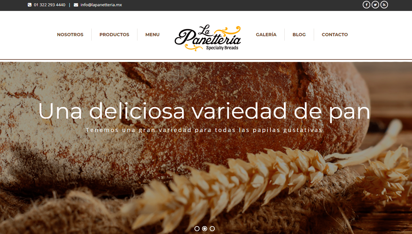 diseño web La Panetteria puerto vallarta